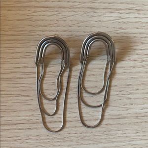 Pamela Love Large Iris Earrings in Silver